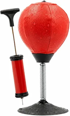 Immagine prodotto di Mini sacco da boxe da tavolo con ventosa potente, compatto, ideale per l'ufficio e la casa