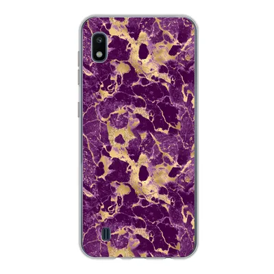 Produktbild von MuchoWow® Handyhülle Schutzhülle Hülle für Samsung Galaxy A10 Gold - Luxus - Marmor - Muster Silikon Softcase Handy Hülle - Schutzhülle
