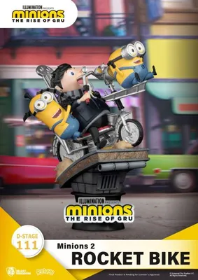 Produktbild von Beast Kingdom Toys Minions 2 D-Stage PVC Diorama Rocket Bike 15 cm
