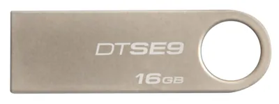 Produktbild von Kingston Technology DataTraveler SE9 16GB, 16 GB, USB Typ-A, 2.0, Ohne Deckel, Silber
