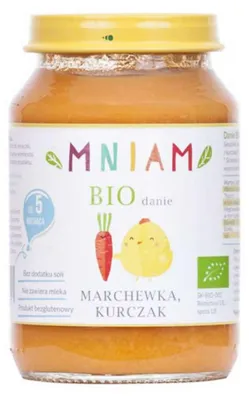 Danie marchewka-kurczak od 4 miesiąca BIO 190 g MNIAM