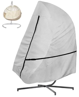 Immagine prodotto di Copertura impermeabile per sedia a dondolo, tessuto Oxford 600D, colore grigio, dimensioni 190x115 cm