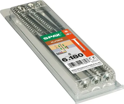 Produktbild von Spax Holzbauschrauben 6.0 x 180 mm TX 30 Tellerkopf - 6 Stk.