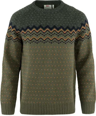 Produktbild von Fjällräven Övik Knit Sweater M Pullover Wollpullover Winterpullover Herren dunkelgrün NEU L