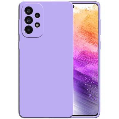 Image de Smartphonica Étui en silicone pour Samsung Galaxy A73
  etui 5G avec intérieur souple - Violet