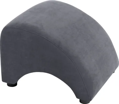 Produktbild von Max Winzer Hocker Brandford - Velourstoff anthrazit - Maße: 52 x 54 x 37 cm