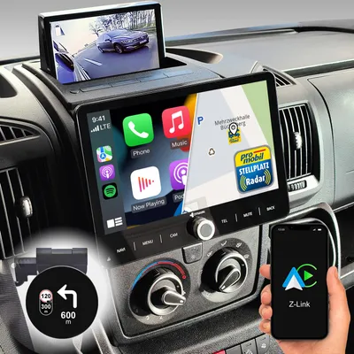 Produktbild von 10,1 Zoll Android Autoradio Navi für FIAT Ducato Citroën Jumper II Peugeot Boxer II Wireless Carplay Android Auto Head-up Display DAB+