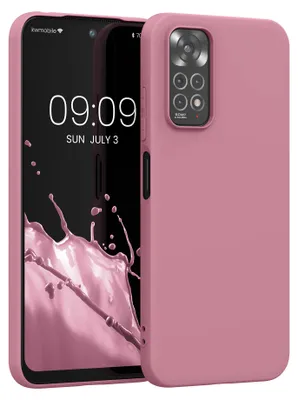 Produktbild von kwmobile Handyhülle für Xiaomi Redmi Note 11 / Note 11S Hülle - TPU Case - Kabelloses Laden - Schutzhülle Cover in Dark Rose