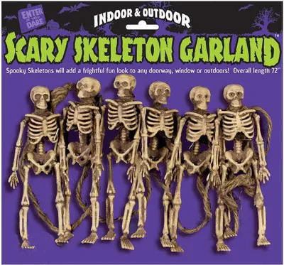 Produktbild von Scary Skelett Girlande 182cm