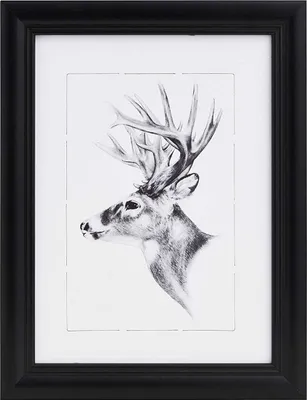 Obrázok produktu pre Rám na fotografie, fotogaléria, drevený rám, sklenená tabuľa, štýl Artos, farba: čierna, rozmery: 15 x 20 cm