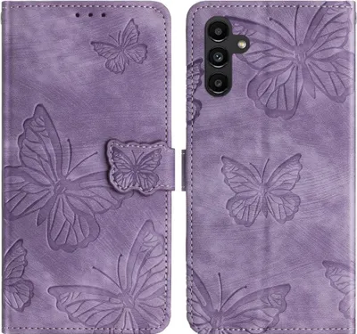 Produktbild von Samsung Galaxy A17 Hülle - Coverup Schmetterlinge Klapphülle - Violett
