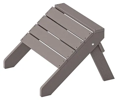 Produktbild von HOME DELUXE Hocker FAREA – Grau | Gartenmöbel Terrassenstuhl, Hocker