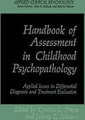 Obrázok produktu pre Handbook of Assessment in Childhood Psychopathology