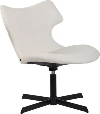 Produktbild von CLP Lounger Welland Kunstleder mit Metallgestell und Rückenlehne weiß