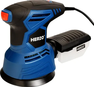 Obrázek produktu pro Náhodná orbitální bruska, příkon 350 W, variabilní rychlost, velikost brusného kotouče 125 mm, modrá barva