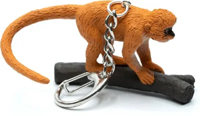 Produktbild von Rotschwanzmeerkatze Schlüsselanhänger Miniblings Anhänger Affe Meerkatze rot Ast