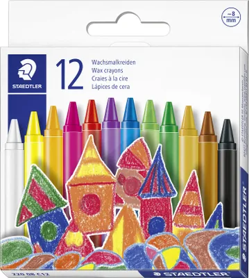 Obrázek produktu pro STAEDTLER Wachsmalkreide Noris 12er-Set im Kartonetui 8mm retail