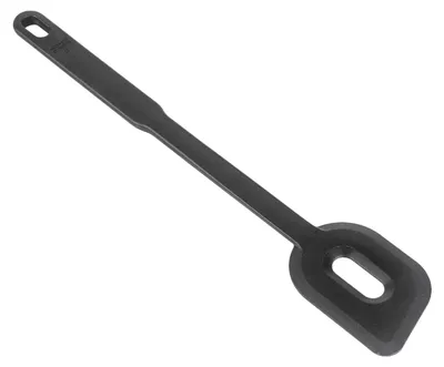 Rührkelle aus Nylon, 32 cm, hitzebeständig bis 220 °C, schwarz