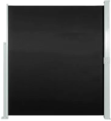 Immagine prodotto di Ombrellone da terrazza - Ombrellone frangivento e da giardino - Poliestere resistente ai raggi UV - 160 x 300 cm - Nero