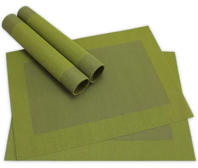 Produktbild von Tischsets BORDA 4er Set Oliv-grün als Tischuntersetzer