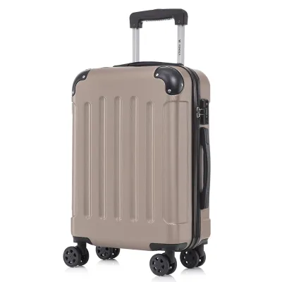 Produktbild von yonsly Premium Reisekoffer TSA-Schloss,YKK-Reißverschluss Hartschalen-Koffer Trolley Kabinenkoffer Rollkoffer Suitcase Handgepäck (Champagner, XL)