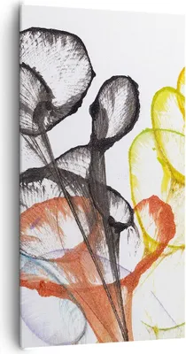 Produktbild von Bild auf Leinwand - Leinwandbild - Einteilig - Blumen Abstraktion Surrealismus - 65x120cm - Wand Bild - Wanddeko - Wandbilder - Leinwanddruck - Bilder - Wanddekoration - Leinwand bilder PA65x120-4444
