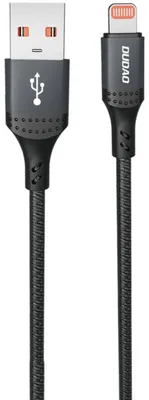 Image de Câble de chargement Dudao L3SL USB-A/Lightning 30W - 1,2m Noir KP41381