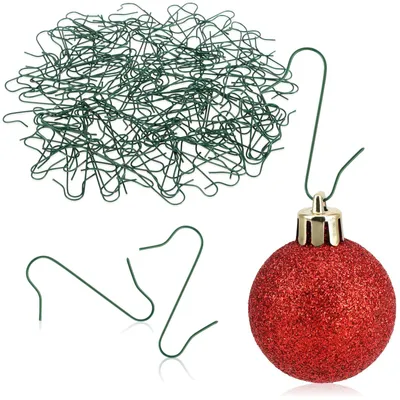 Produktbild von COM-FOUR® 150x Haken für Weihnachtsbaumschmuck - Schnellaufhänger Doppelhaken für Weihnachtsbaum-Deko - Christbaumkugel-Aufhänger, Baumhaken als Deko-Anhänger