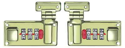 Image de Lot de 2 serrures à combinaison à 3 chiffres pour valises et bagages