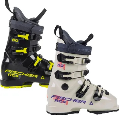 Image de Chaussures de ski pour enfants / adolescents - Fischer RC4 60 JR GW - Flex 60 - Chaussures de ski alpin - Chaussures de ski alpin - Ajustement confortable - OnPiste - pour les jeunes sportifs, Taille:MP22.0/22.5, Couleur:sable