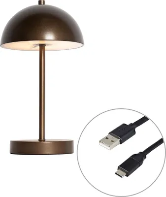 Produktbild von Tischleuchte für den Außenbereich DunkelBronze Wiederaufladbar inkl LED 3 Stufen Dimmbar Keira