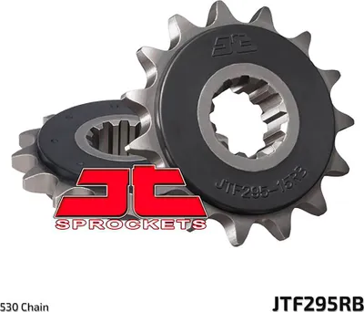 Immagine prodotto di Pignone anteriore JT 295 15 con gomma, compatibile con Honda CBR 600F dal 1987 al 1998 (29515JTRB) (catena 530)