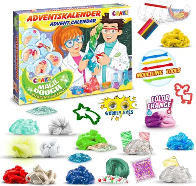 Produktbild von MAGIC DOUGH Adventskalender 2026 Kinder – Knete mit 24 Überraschungen