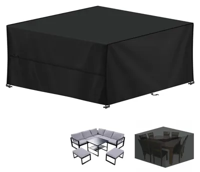 Productafbeelding van Solidchoice - Waterdichte Tuinmeubelhoes van 420D Oxford met UV-Bescherming