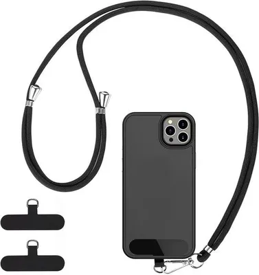 Zdjęcie produktu dla Uniwersalny kabel do smartfonów, 2-częściowy, regulowany, czarny