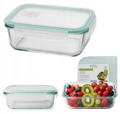 Produktbild von Glas-Lunchbox – Borosilikatglas Mahlzeitbehälter mit Deckel – Für Schule, Arbeit und Meal Prep