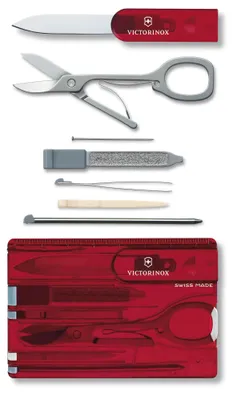 Immagine prodotto di Victorinox SwissCard Classic, coltello multiuso, 10 funzioni, colore rosso