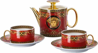 Image de Service à thé Rosenthal Versace pour 2 Méduse, Porzellan, 19335-409605-28717