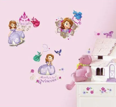 Obrázok produktu pre RoomMates - - Sofia The First Nástenné tetovanie/nálepky, Blistered, 4 B