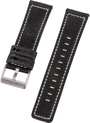 Produktbild von PETER JÄCKEL Armband 22mm Leather Black (17652)