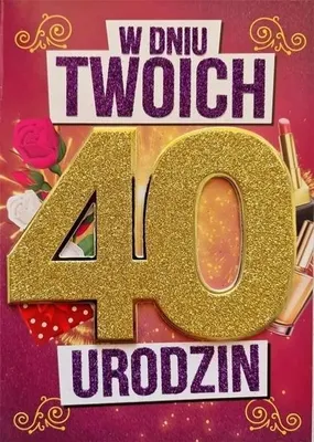 Produktbild von Geburtstagskarte „40“ für Damen – YEKU
