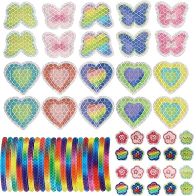 Image de 50 autocollants réfléchissants pour enfants, imperméables et