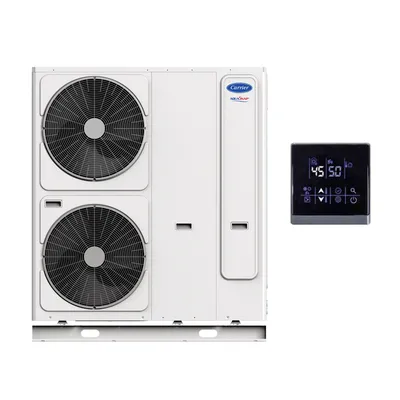 Produktbild von Monoblock Luft/Wasser-Wärmepumpe Aquasnap mit elektrischer Unterstützung Carrier 12 kW Dreiphasig