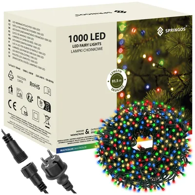 Immagine prodotto di Catena luminosa a LED - 81,5 m, 1000 LED, IP44, multicolore