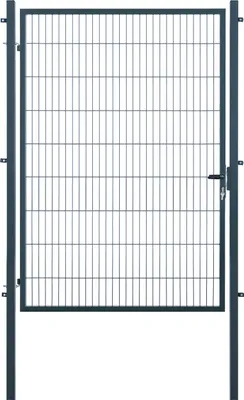 Produktbild von Arvotec Gartentor BxH 150x180 cm mit Schließzylinder und Zaunanschluss Anthrazit Gitterzauntor Stabmattentor Einzeltor Doppelstabmattentor Gartentür