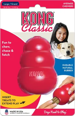 Produktbild von KONG Classic L, rot - Kauspielzeug aus Naturgummi für Hunde
