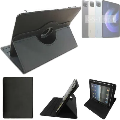 Produktbild von High quality kompatibel mit Xiaomi Pad 6 Schutz Hülle 360° Tablet Case Schutzhülle Flip Cover  schwarz. Tablet Hülle drehbar Standfunktion Ultra