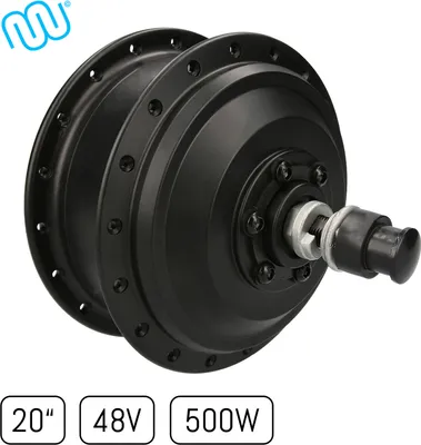 Obrázek produktu pro windmeile | Přední kolo s motorem v náboji, černé, 20", 48V/500W, elektrokolo, elektrokolo, pedelec