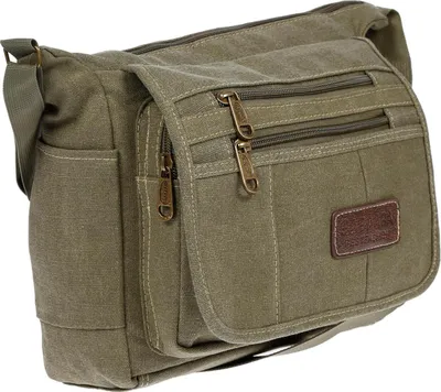 Produktbild von Damen Tasche Canvas Umhängetasche Schultertasche Crossover Bag Damenhandtasche Grün