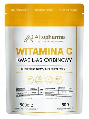Image de Altopharma Acide L-ascorbique Vitamine C 1000 mg Poudre 500 g